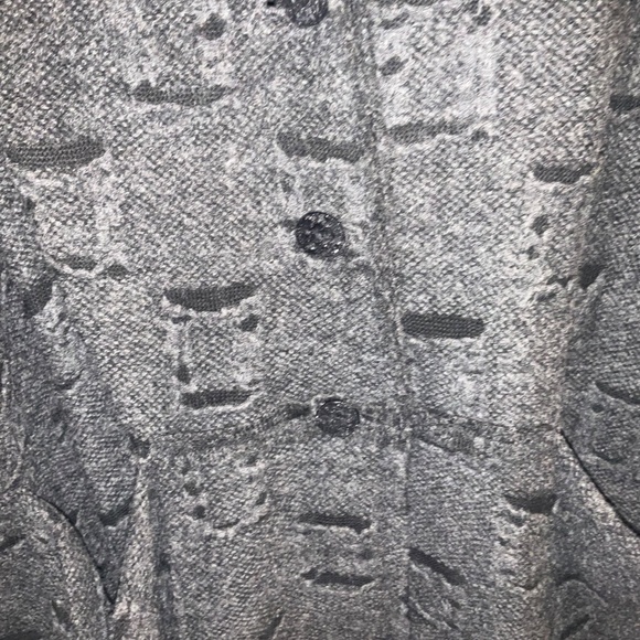 J Jill Artistic Oversized 3button Charcoal cardigan On Line Exclusive  2X 3X EUC - Picture 8 of 10